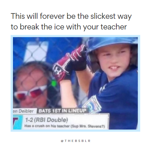 WinReality's tweet image. Sup Mrs. Stevens 😎

Double tap if you think this kid is a legend. 

#baseballmemes #baseballlifestyle