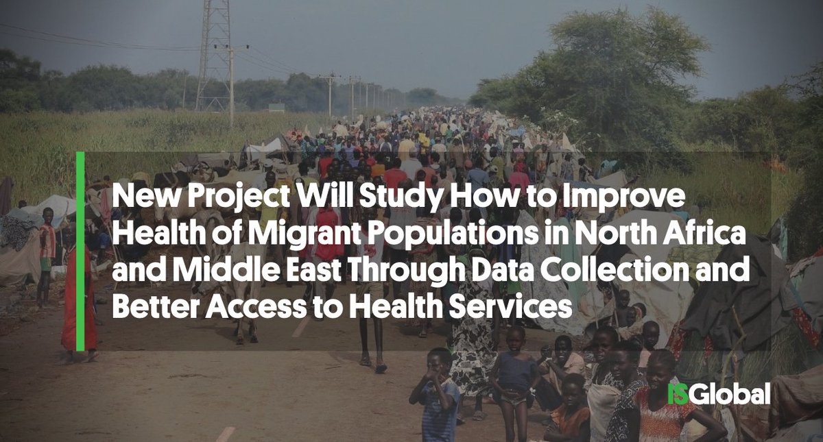 ISGLOBALorg's tweet photo. New project will study how to improve health of #migrant populations in North Africa and Middle East.

The initiative was awarded €1.5 million through the Mobility – Global Medicine programme and it will be funded by @FundlaCaixa.

🔗 https://t.co/JkGAUJqPAK https://t.co/4v95kye4rZ