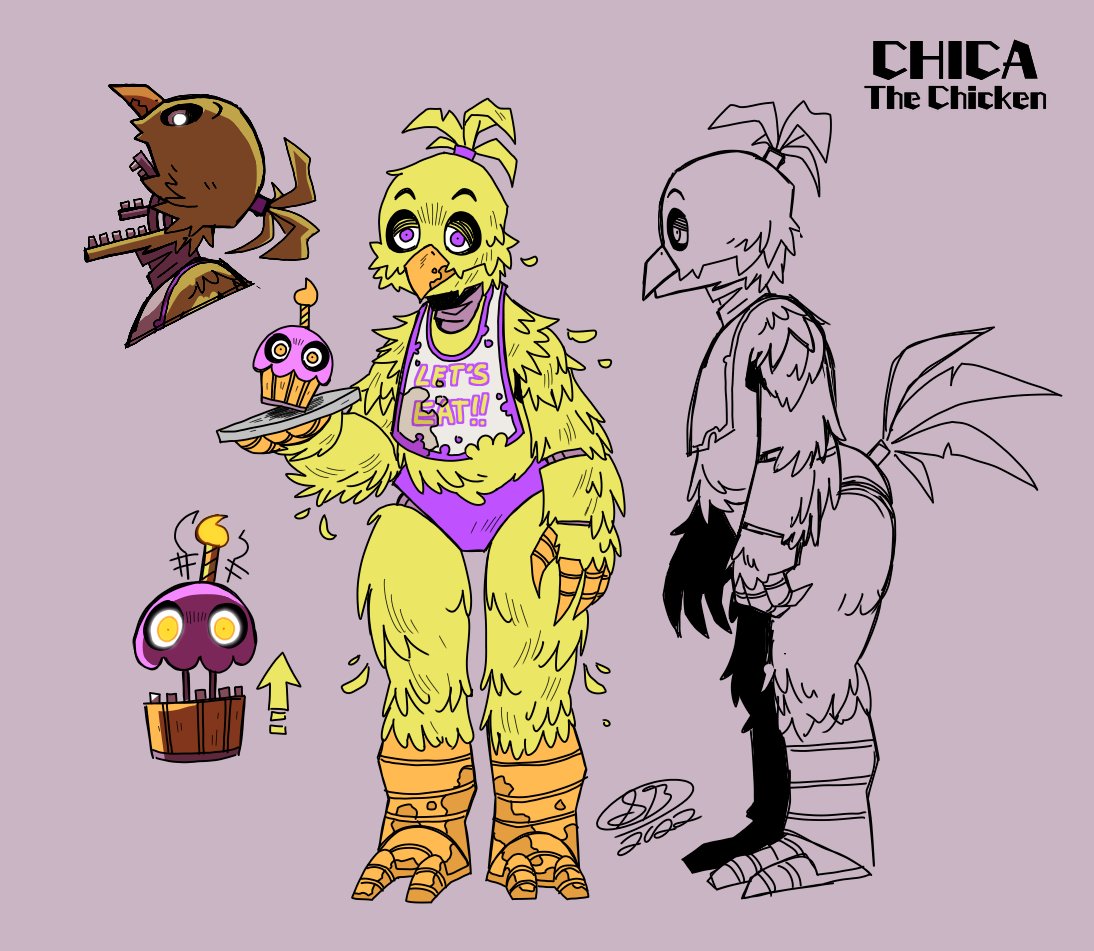 Yotakuboi's tweet image. Five Nights at Freddy's: The Animation (I'm not actually making an Animation this is just a proof of concept series)

The main 4 Animatronics: Freddy, Bonnie, Chica, and Foxy

More to come