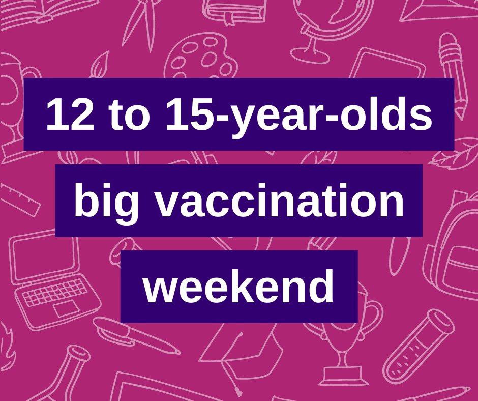 NHSKentMedway's tweet photo. It’s a big weekend of Covid-19 vaccines for 12 to 15-year-olds, with clinics taking place across #Kent and #Medway 

Here you can find a full list of walk-in vaccination centres in your local area. 

To find out more visit: https://t.co/1b87d852V8

#childrensday #nhs #vaccine https://t.co/JEtQLKh3sT