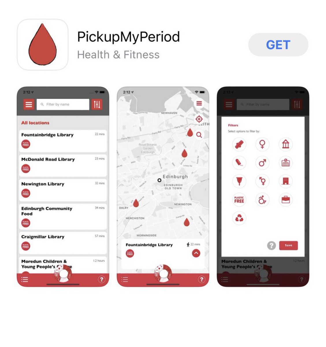 A new app has been launched to help people find free period products in their area.

PickupMyPeriod links to over 700 venues.

📱The app is available on iOS and android devices
