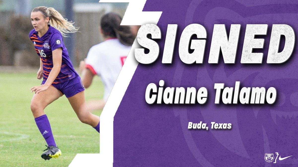 We're thrilled to announce the signing of Cianne Talamo! Transferring from Northwestern State, Talamo helped the Lady Demons win a Southland Championship this past season! Can't wait to see you in Purple and Gray!

#BearClawsUp