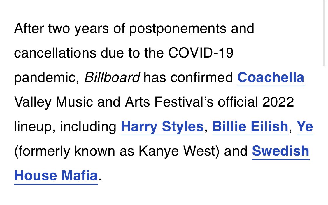 📣| De acuerdo a @billboard, Harry se presentará en Coachella este año!! 🤍 billboard.com/music/concerts…