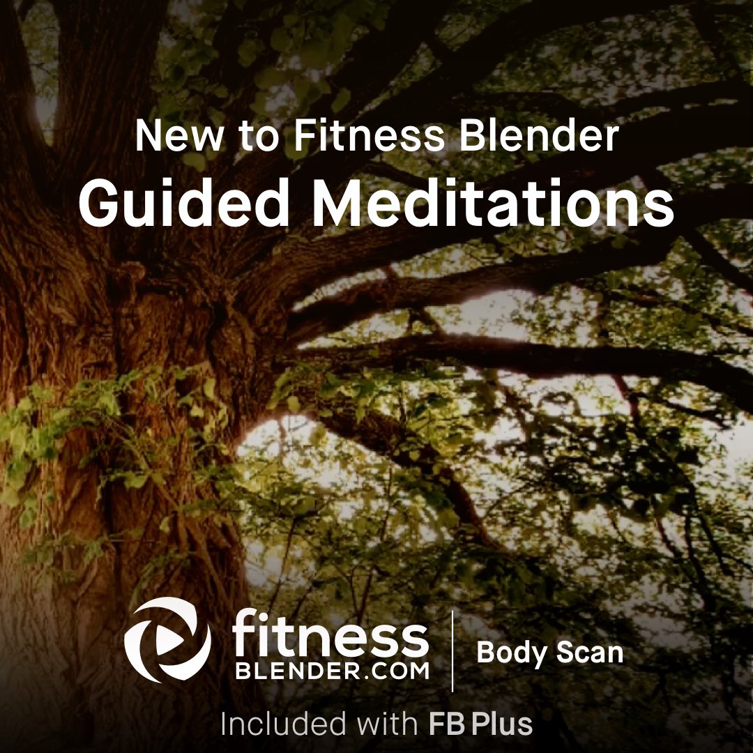 FitnessBlender's tweet photo. We are so excited to introduce you to a new type of Fitness Blender content: guided meditations! These will help you decrease stress, improve your body awareness, and practice mindfulness and meditation techniques. https://t.co/InYI3vFVkA #guidedmeditations #fbplus https://t.co/StBdhxT5Uw