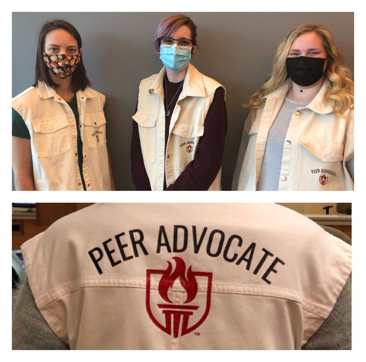 woulibrary's tweet image. Meet JaeLynn, Loki, and Saysha, the library&apos;s new Peer Advocates! During evening and weekend hours, the Peer Advocates are here to help you feel welcome and safe in the library (or when leaving the building), (1/2)