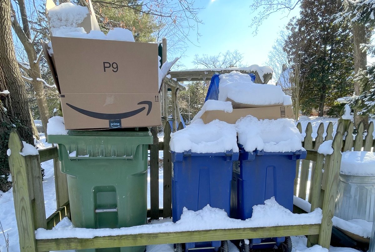 BaltimoreBrew's tweet photo. Citing #COVID19 related staffing problems, Baltimore is moving to every-other-week recycling pick-up. https://t.co/EuRkWOGR7V After weeks of missed routes, the new schedule, @BaltimoreDPW says, is aimed at "bringing predictability." @MayorBMScott https://t.co/1saq2Wln3c