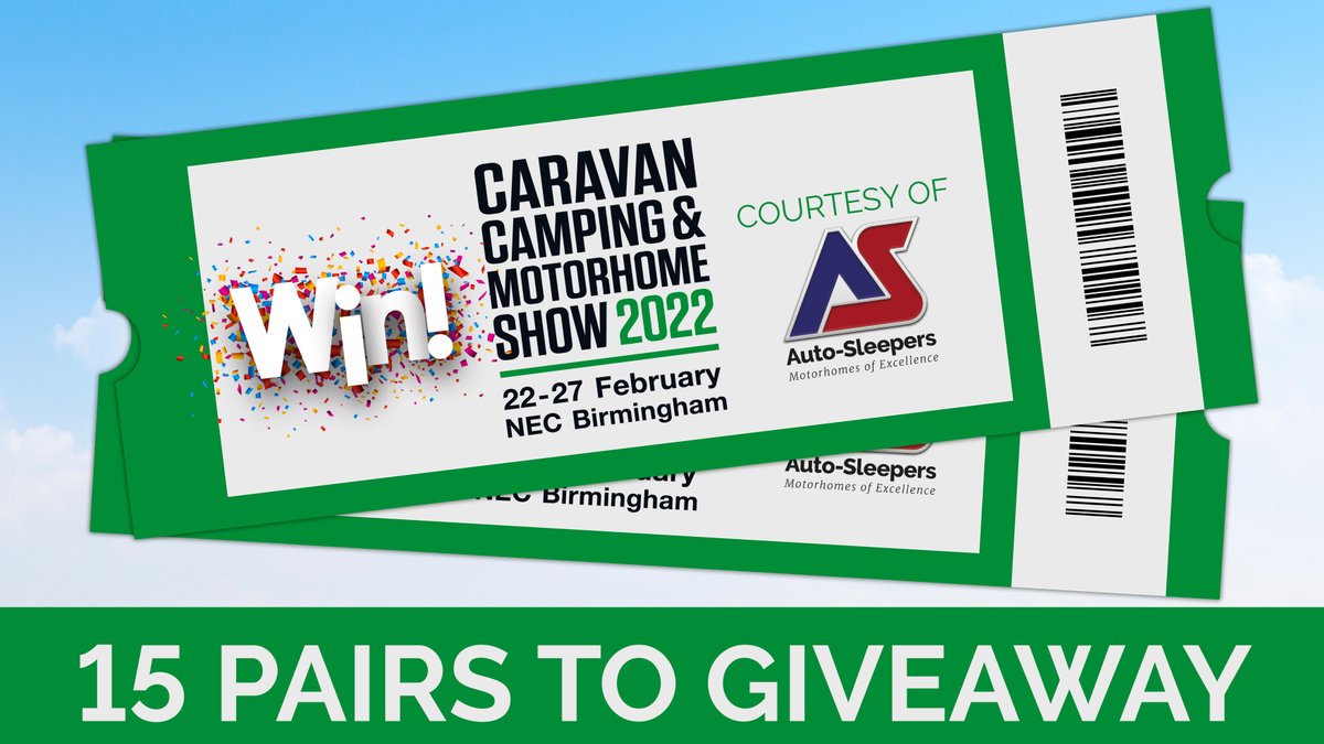 ASGMotorhomes's tweet image. Are you looking to visit the Caravan, Camping &amp;amp; Motorhome Show this February? 

Why not enter our C0MPETIT0N for your chance to W!N a pair of tickets to the @NECCaravanShow event this February!

Visit bit.ly/3zOJhX7 to enter our Free Prize Draw!

Good Luck!