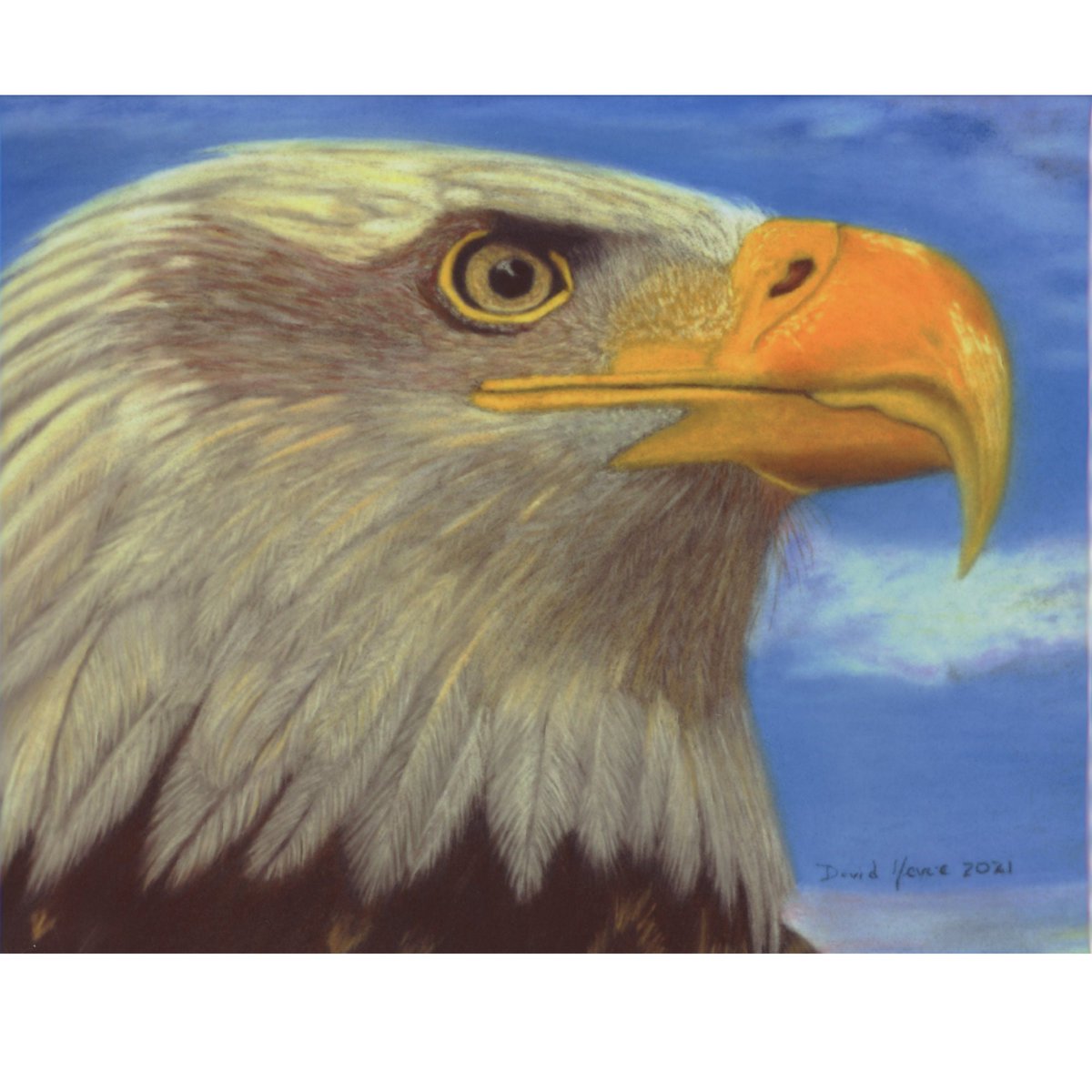 Eagle Ceramic Tile - Decorative Trivet 8' x 10' - Unique Wildlife Gifts - Eagle Decor - Keep your countertops safe with this beautiful art trivet.  etsy.me/3qmEo4t #independenceday  #baldeagleart  #birdsofpreydecor