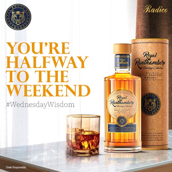 RRanthambore's tweet photo. Time for celebration because you are just half a week away from the weekend.
Indulge in India’s Finest Yet, Royal Ranthambore Heritage Collection.
#RoyalRanthambore #HeritageWhisky #IndiasFinest #FinestIndianWhisky #TimelessValour https://t.co/6jm3yPPdlu