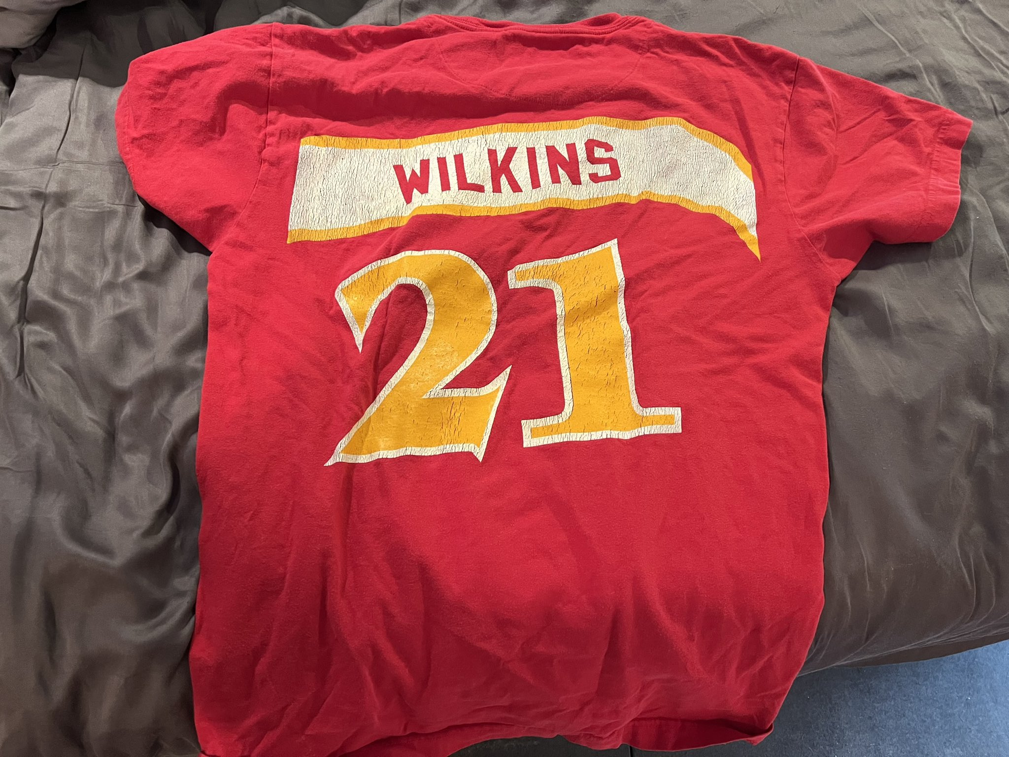 Dominique Wilkins t-shirt day. Happy birthday to one of my favorite players when I was a kid 