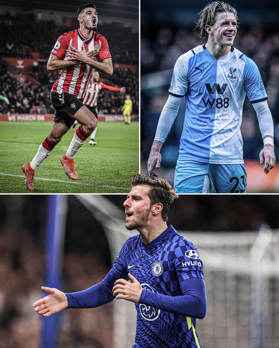 ESPNUK's tweet photo. Chelsea's top PL goalscorer: Mason Mount
Palace's top PL goalscorer: Conor Gallagher
Southampton's top PL goalscorer: Armando Broja

Straight Outta Cobham 👊 https://t.co/bY9H7vIxEr