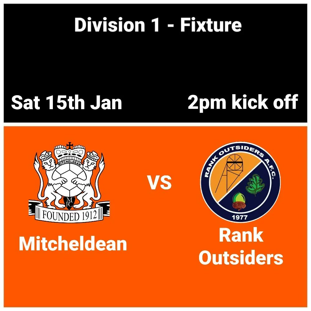 AfcRank's tweet photo. Our 1st team take the short trip up the A4136 to face Mitcheldean.

Our 2nds hope to build on last week's close battle as they host Ross Juniors A.  

Good luck boys! 🟠⚫ https://t.co/dpT1duWbRR
