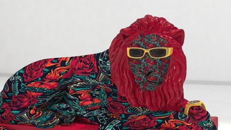 We took some time to add to our collection. At the moment we have 150+ 3D Lions minted!

Each Lion is unique &amp; has customized color palette and accessories. 

#143/199, Red &amp; Green tattoo body and face, with Rose Red Manes and Support

opensea.io/collection/3dg…
#NFT #3DLion #Tattoo
