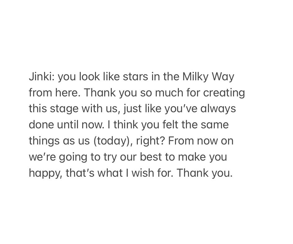 pieciub's tweet photo. Jinki’s ending words for FNO.

#ONEW #SHINee #SHINee_Replay @SHINee https://t.co/4LczqeD2LC