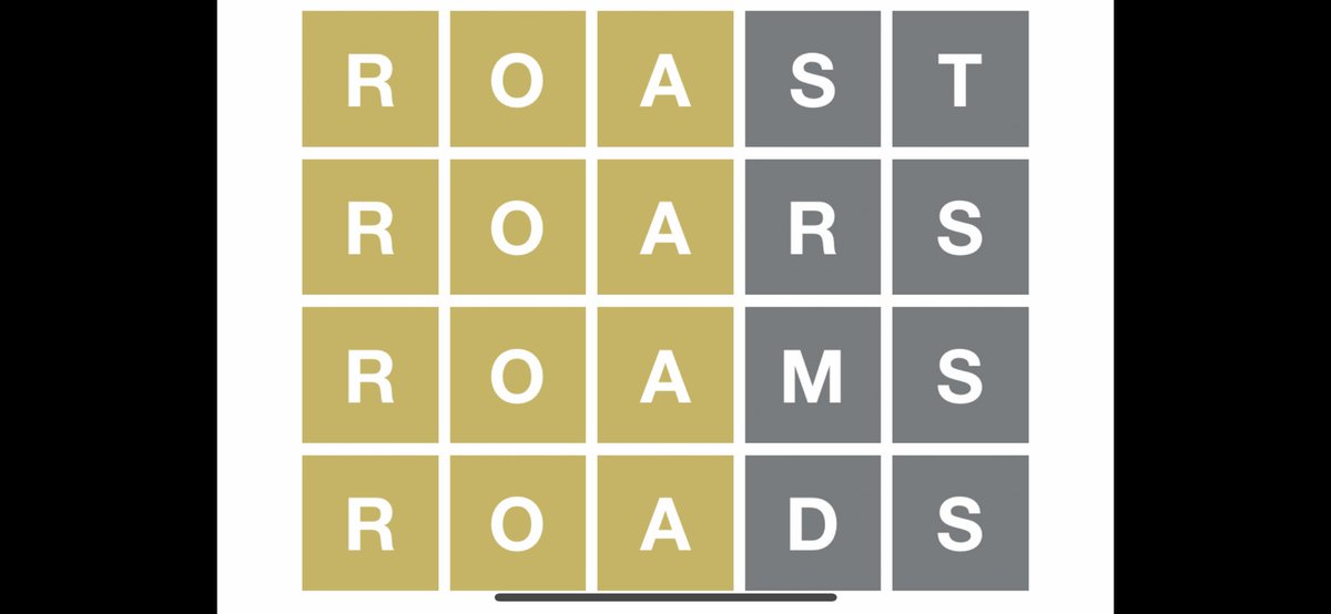 3LittleWolves1's tweet photo. Turns out it didn’t begin with ROA… #colourblindproblems #wordle 😂🐺🐺🐺 https://t.co/QjZNnFTs07