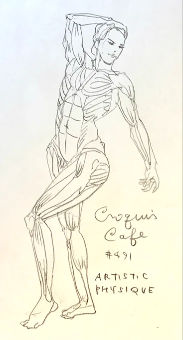 #croquiscafe 
491
Artistic Physique
筋肉といえばこの方だった。 