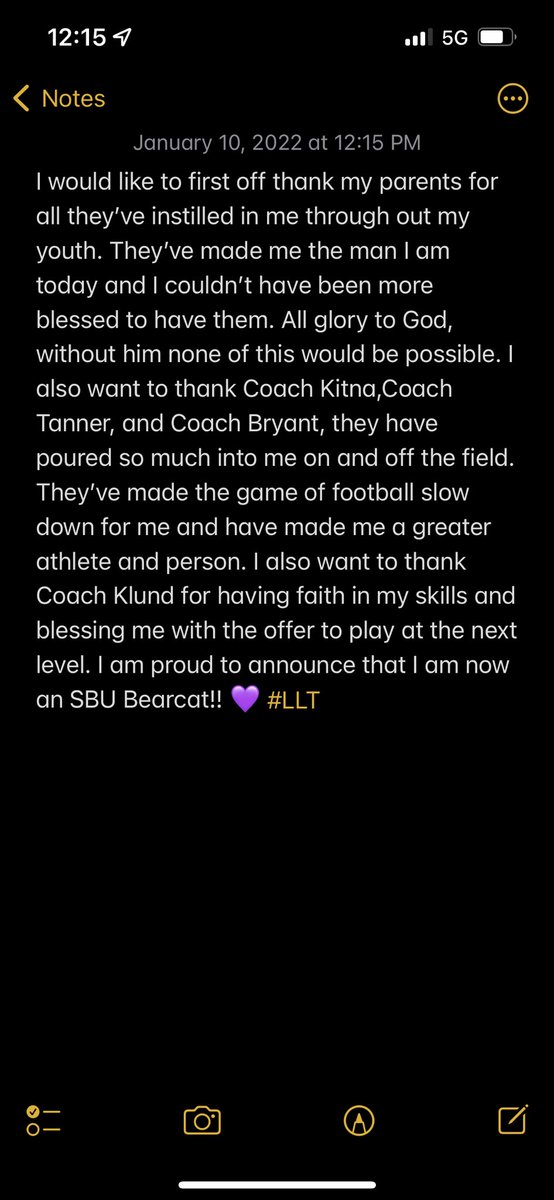 Blessed 🙏🏾💜 #AGTG #LLT @SBU_CoachKlund @SBU_Football <a href="/PTanner34/">Phillip Tanner</a> <a href="/burlesonelksfb/">@BURLESONELKSFB</a>