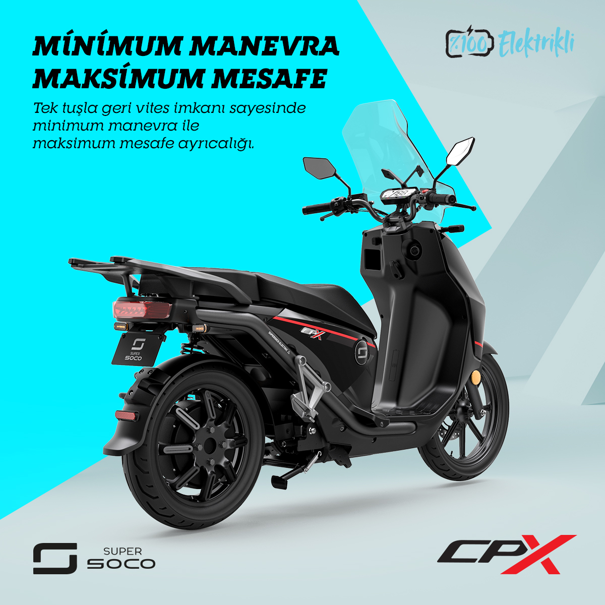 CPx’in sahip olduğu tek tuşla geri vites imkanı sayesinde minimum manevra ile maksimum mesafe kat edin.

🔗Tüm ürünlerimiz ve güncel fiyat bilgisi için e-ticaret sitemiz ekuralkan.com adresini ziyaret edebilirsiniz.

Detaylı Bilgi İçin: 📞0850 209 6565
#supersocoturkiye