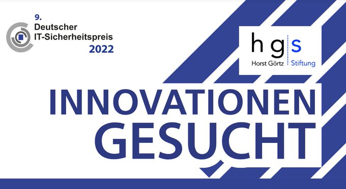 HGI_Bochum's tweet image. 🔝You are working on an exciting project and have #innovative solutions that contribute to more #ITsecurity? Then apply for the #ITSicherheitspreis. 🏆The prize is endowed with a total of 160,000€. Apply until Feb. 15. 👉deutscher-it-sicherheitspreis.de/index.html
