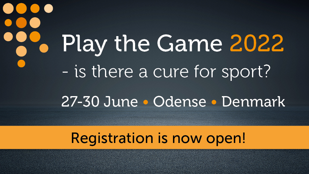 Play the Game 2022 - is there a cure for sport? Sign up now❗️

More information👉playthegame.org/conferences/pl… Themes: Human rights, #sporttoo?, Abuse: individual misconduct or a system failure? Activism from athletes and fans, CAS, sport and climate, and more👉playthegame.org/conferences/pl…