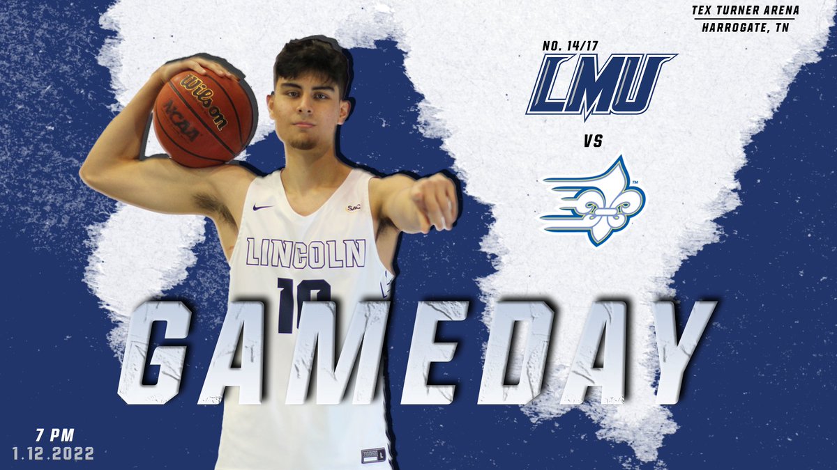 Midweek Action for <a href="/LMUMBB/">Lincoln Memorial Men’s Basketball</a> ‼️

The Railsplitters welcome the Saints to Tex Turner for a Wednesday evening contest

🆚 Limestone
⌚️ 7 p.m.
📍 Tex Turner Arena
📊 bit.ly/3tpS6oX
📺 bit.ly/3rf7qSL

#GoSplitters x #BetterTogether