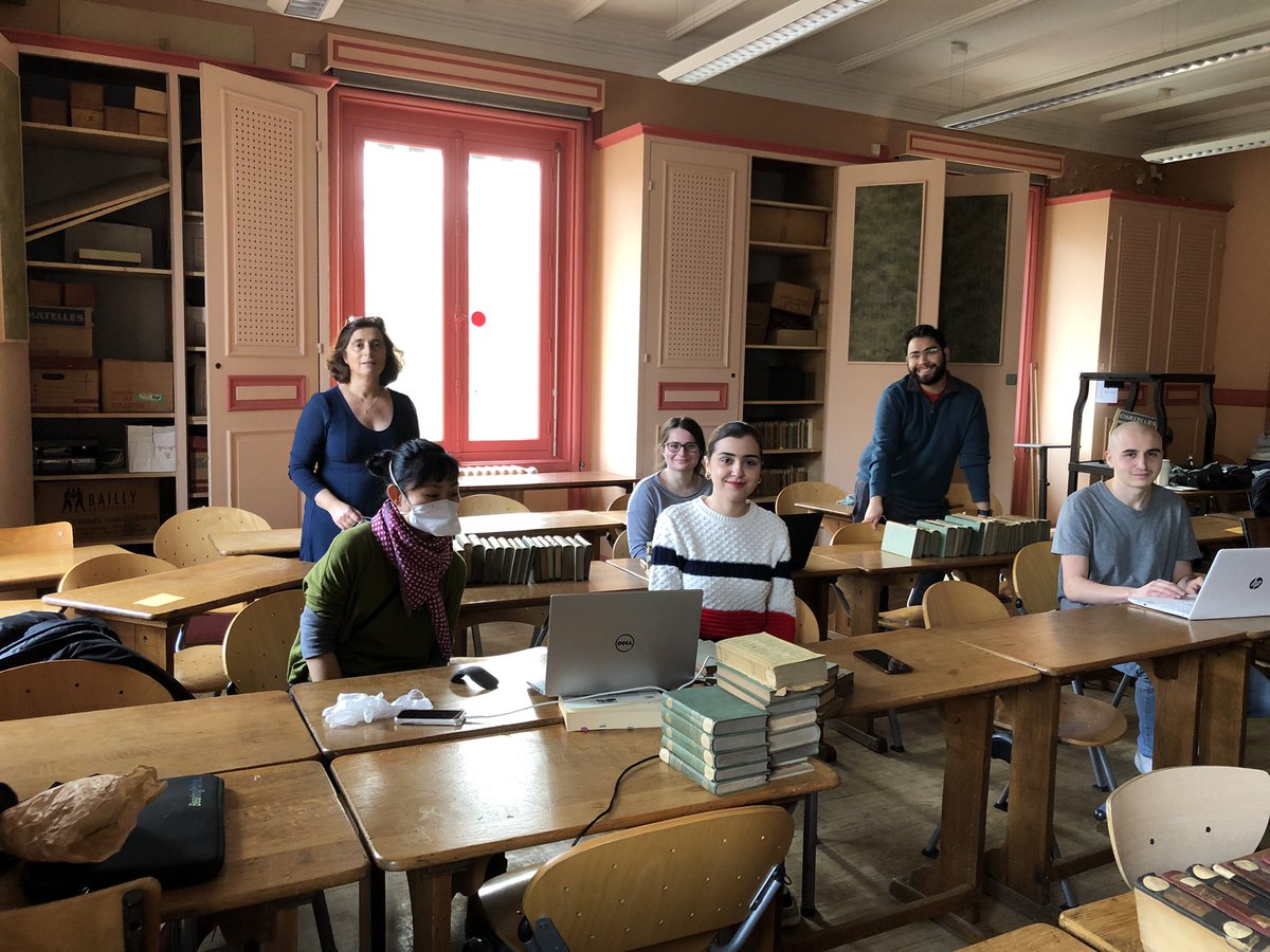 EMRollinat's tweet photo. Aujourd’hui, atelier #Zotero avec des étudiant.e.s pour répertorier la bibliothèque de l’#EPPFE, École de Préparation des Professeurs de Français à l’Etranger, fondée en 1920 par Ferdinand Brunot et ancêtre du #DFLE @Sorbonne_Nvelle. Une pierre pour le projet #CLIODIFLE @DILTEC https://t.co/BAfDyzVZlt
