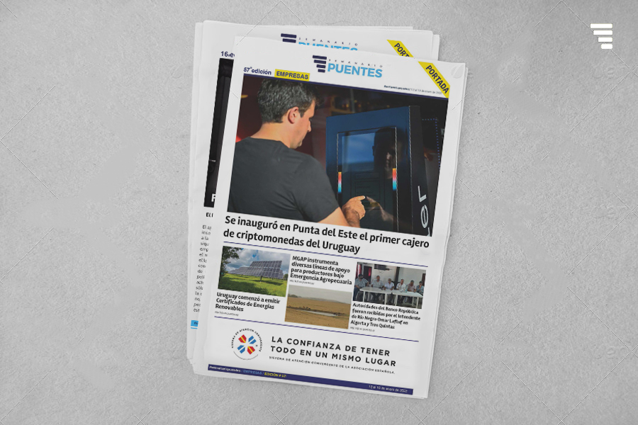 PuentesUy's tweet image. Se inauguró en Punta del Este el primer cajero de criptomonedas del Uruguay
Portada puentes.uy EMPRESAS de esta semana
Nota completa: puentes.uy/post.php?id=795
#criptohub