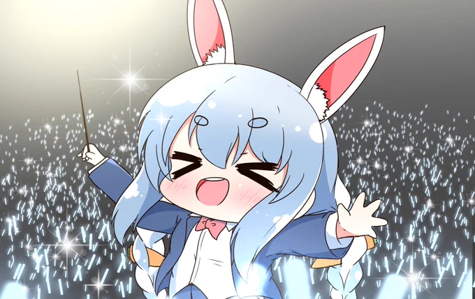 「皆様!ご唱和ください!!!」
#兎田ぺこら生誕祭 
#ぺこらーと 