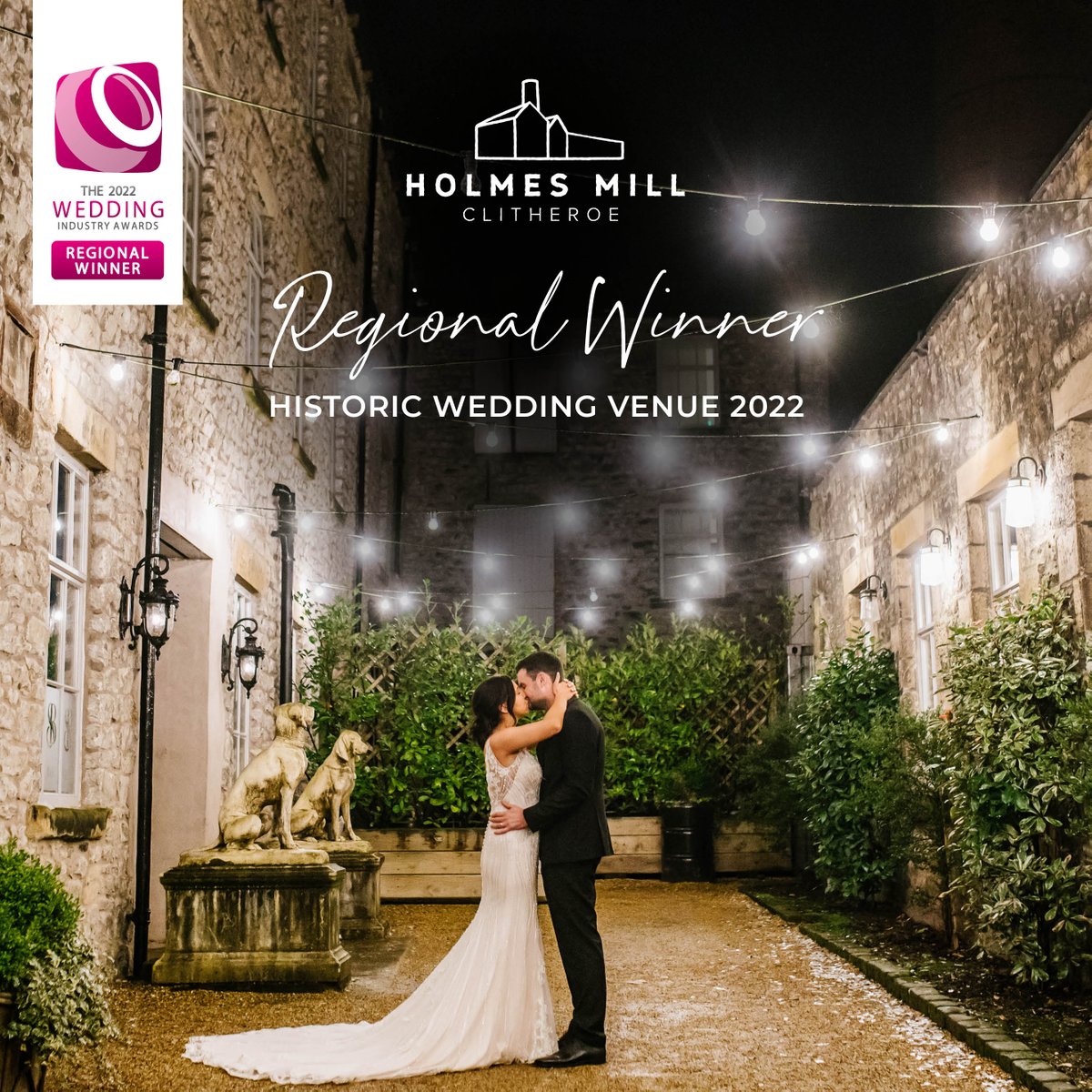 Holmes Mill are extremely proud to announce that we are the North West Regional Winner of The Wedding Industry Award's Historic Wedding Venue 2022! 🎉
We are thrilled that we will now also be in the running for the National Awards <a href="/twia_official/">TWIA</a> 🤞🏼