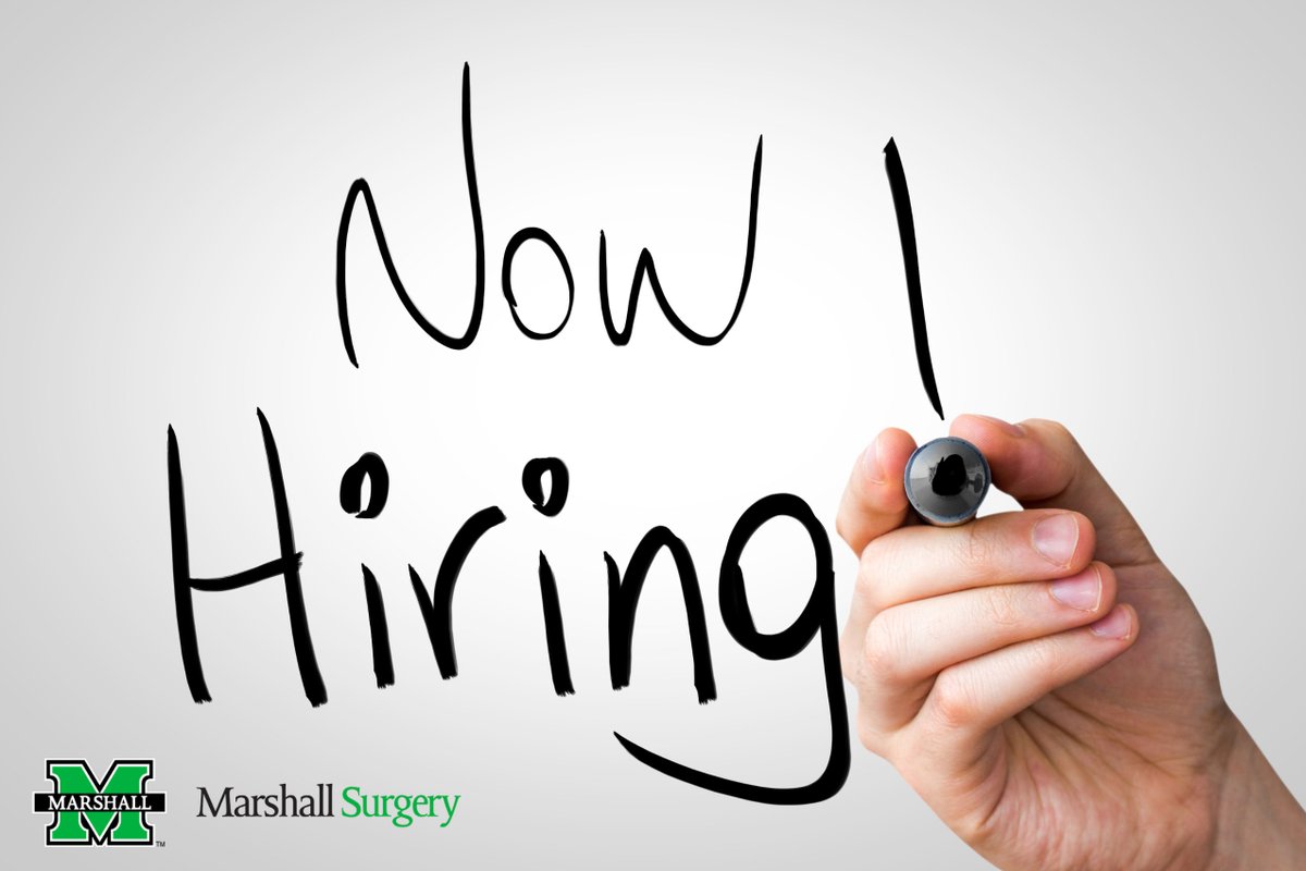 #MarshallSurgery is hiring a Rural Surgery Residency Coordinator. Please apply today at us61.dayforcehcm.com/CandidatePorta…