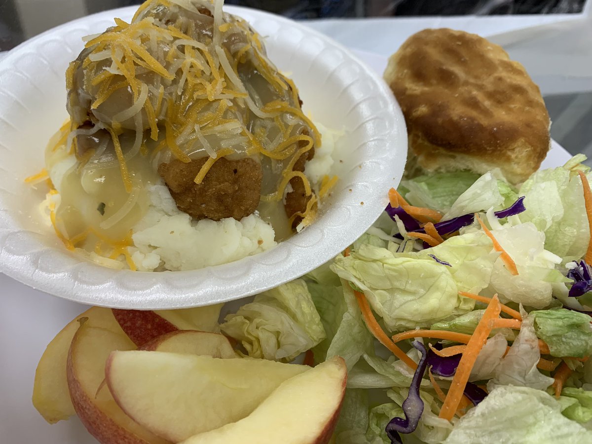 CafeLordstown's tweet photo. Recipe Of The Month:  Popcorn Chicken Bowl with fluffy biscuit! Pair it with fresh apple slices and a side salad to make it a full meal. #tngfeedsskids #recipeofthemonth #comfortfood https://t.co/5eYMkDrfdr