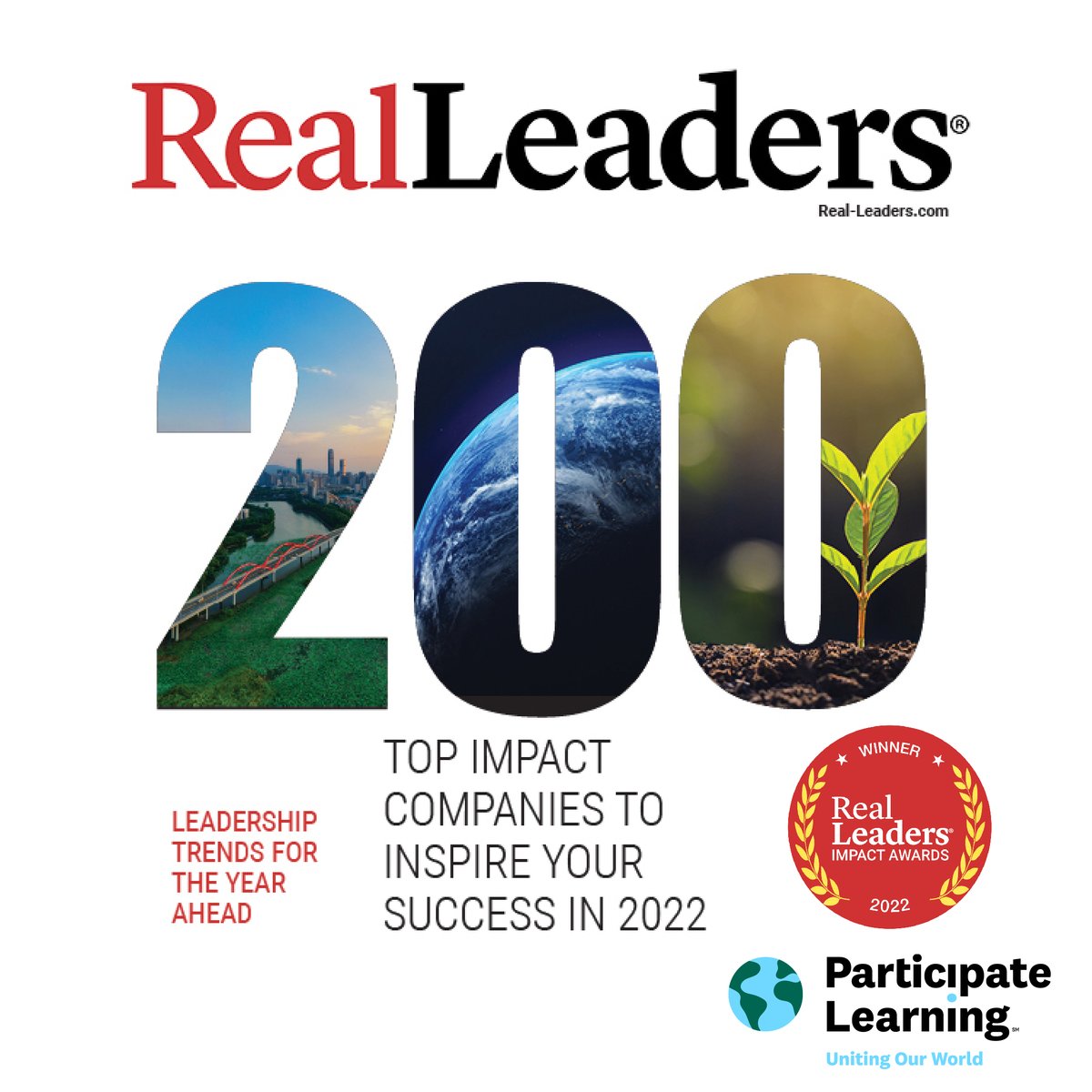 ParticipateLrng's tweet image. Participate Learning has been named #91 in the 2022 #RealLeadersImpactAwards!

Thank you to all of our Ambassador Teachers, partners, and supporters who work alongside us every day to unite our world through global learning—this award is for you too! 🎉 #UnitingOurWorld