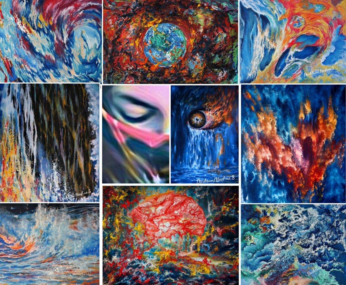 DarkSun_888's tweet image. Me and my arts🎨

DarkSun/Dark side
opensea.io/collection/dar…

This collection is an acknowledgement that the dark side is a part of my life.

So I painted it to learn and understand more about it that I have, that I am and that I admit to myself that I have these dark sides.
#NFT