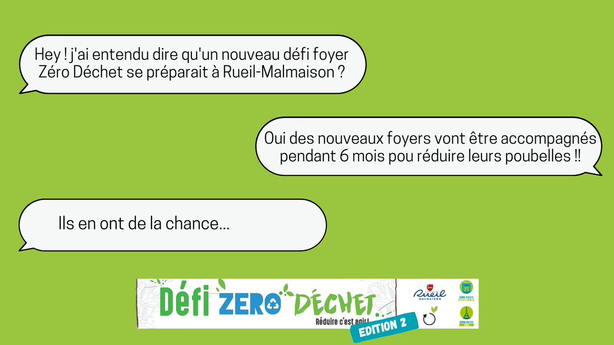 ZeroWasteParis's tweet image. 📢On coordonne la 2ème édition du #défizérodéchet à @villederueil !
➡️Un accompagnement sur 6 mois avec @Ludeko_fr 
🎓Des ateliers, conférences et rencontre pour que les familles participantes réduisent leurs #déchets !
