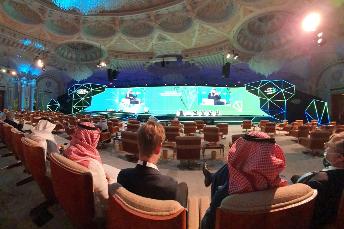 OrcaAu's tweet photo. Live from #futuremineralsforum in Saudi Arabia. 

Orca Gold President and CEO, Richard Clark, discusses managing risk opportunities and challenges to investors in the region with fellow panelists.

#Nubianshield #Arabianshield #KSA #FMF2022 #mininginvestmentopportunities. https://t.co/AdK3oM6H2J