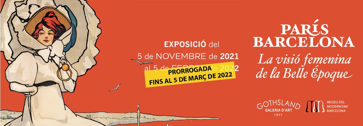 Es un placer comunicaros que la exposición conjunta entre el Museu del Modernisme y la galería <a href="/gothsland/">Gothsland</a>, "París-Barcelona. La visión femenina de la Belle Époque", se prorroga hasta el 5 de marzo.