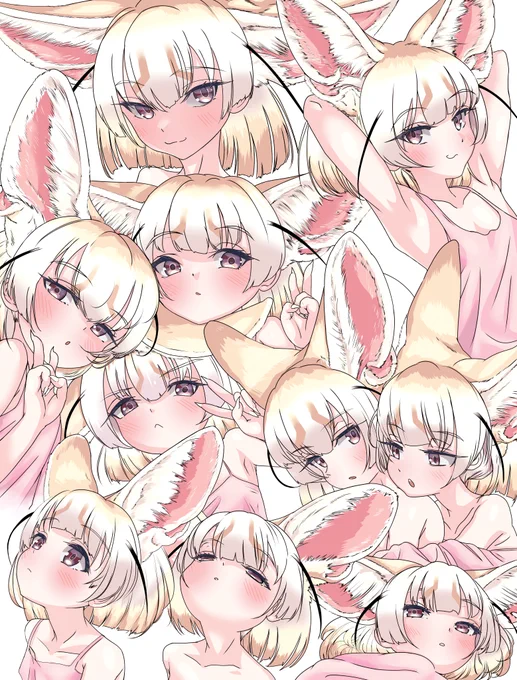 フェネックを描いて4年。どんどん耳が好きになる 
