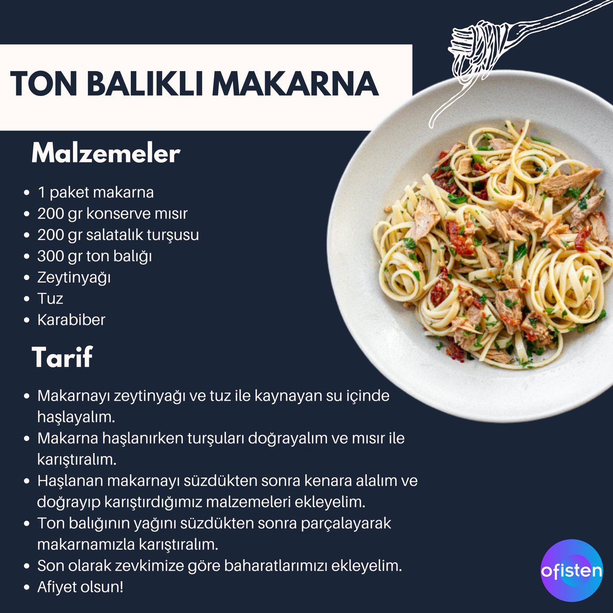 ofistenapp's tweet photo. Güzel bir ton balıklı makarna için gereken bütün malzemeler Ofisten'de! https://t.co/XzN0ntC9YA