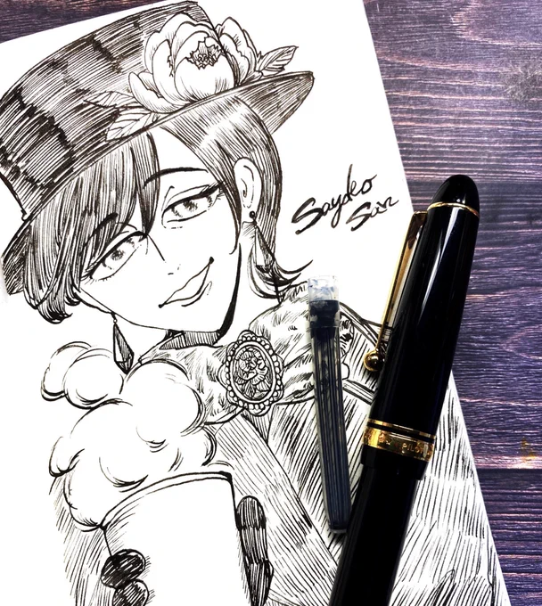 小夜子さん描いている間にカートリッジ2本目が尽きるなどした。達成感。フォルカン楽しいよフォルカン。 
