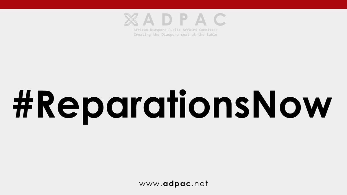 ADPAC6's tweet photo. Make 2022 the year that we adopt collective support for a political initiative that will benefit the entire 2,457,549 British African Diaspora population
https://t.co/0fBLZUIIYu
#StopTheMangamizi
#ReparationsNow
#ADPAC https://t.co/PTXfWmLnV2