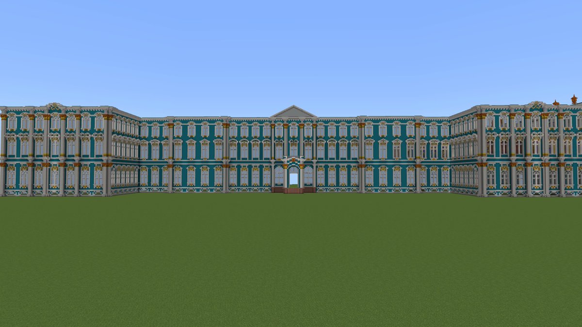 CoolmanBuilds's tweet image. A few months ago, I decided to try outdoing Russian rococo, so I built the Winter Palace in St. Petersburg on @ShapeStudioMC! What do you think?

#Minecraft #architecture #Design #Rococo #StPetersburg #SPB #Tsar #WinterPalace
