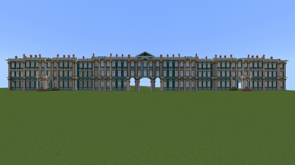 CoolmanBuilds's tweet image. A few months ago, I decided to try outdoing Russian rococo, so I built the Winter Palace in St. Petersburg on @ShapeStudioMC! What do you think?

#Minecraft #architecture #Design #Rococo #StPetersburg #SPB #Tsar #WinterPalace