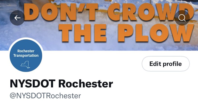 New twitter banner to remind us: #DontCrowdThePlow

More tips on safe winter driving here: ny.gov/programs/safe-…