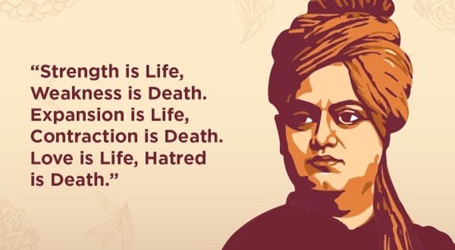 Happy Vivekananda Jayanti!He has been my role model since childhood.I remember watching a movie made on him when I was in 8th grade and I was so moved by his ideas and personality. He is the four yogas personified!❤️🙏 #SwamiVivekananda #NationalYouthDay #HappyVivekanandaJayanti