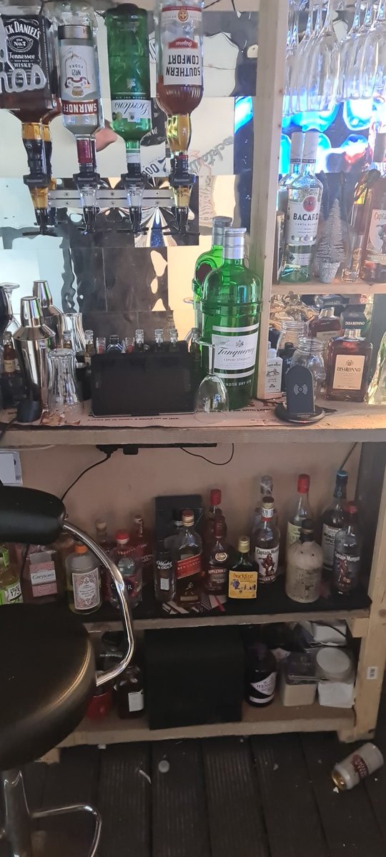 stunixon's tweet photo. @PaddyMcGuinness Look what I've found in between the rums in my bar 🍺⚽️😁 https://t.co/PjEIpAcJ5u