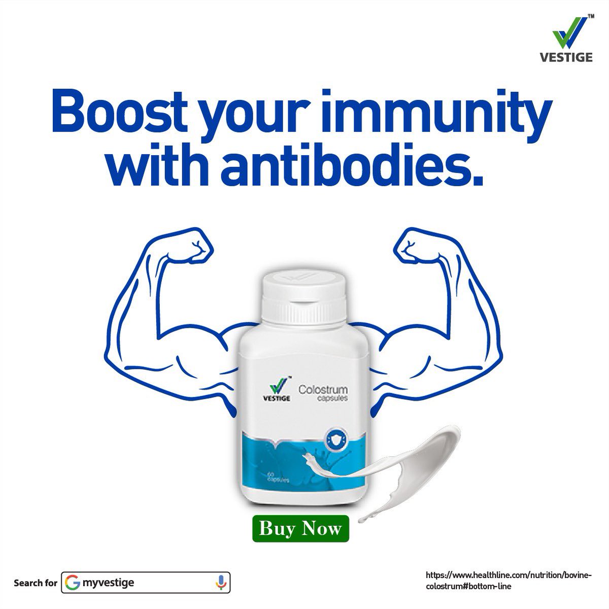 vestigemkt's tweet photo. Add some antibodies to boost your immunity!
Strengthen your immune system with Vestige Colostrum capsules ✨
Buy: https://t.co/AWXDT2D3Z0
#PreventNotPanic
#WishYouWellth https://t.co/mWkDG6EiPP