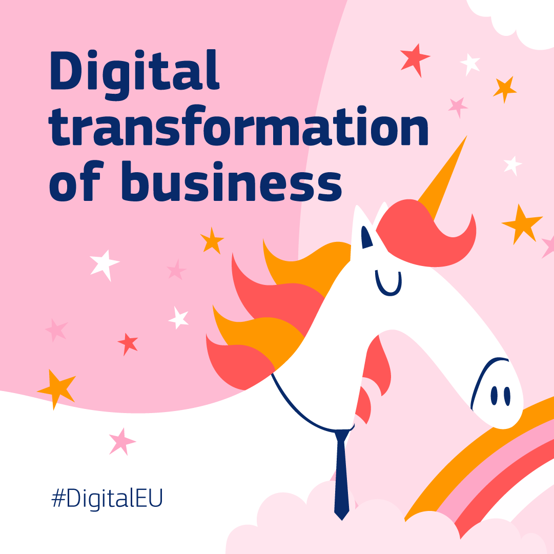 DigitalEU's tweet photo. #DigitalDecade target 3⃣

Startups are not only 🗝️for the green &amp; digital transition, but also to ensure Europe's leadership in innovation.

Now there are 122 🦄 startups in 🇪🇺, by 2030 we want twice as much by growing scale ups &amp; financing. 

Check out more 👇