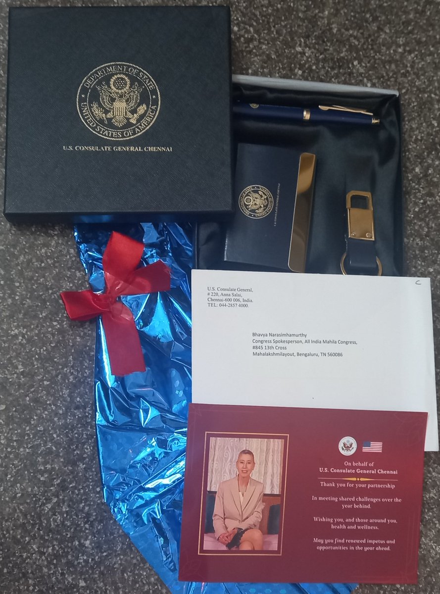 Came home to this amazing gift from US Consulate, Chennai .... 
@StateDept  #usconsulate