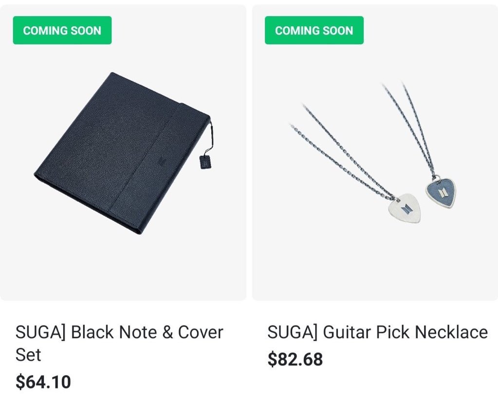 BTS ARTIST MADE COLLECTION SUGA NECKLACE ARTIST-MADE COLLECTION