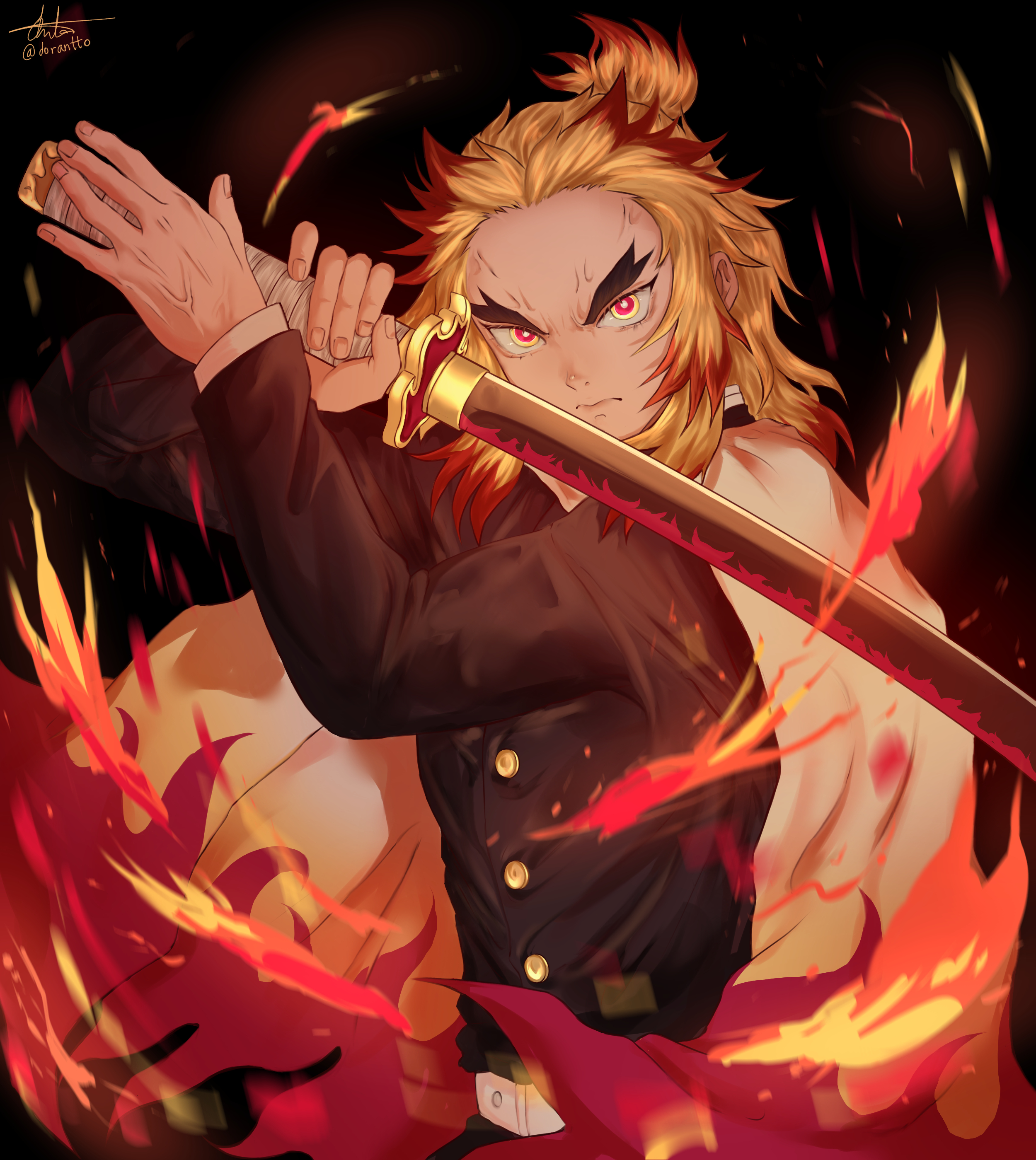 Dora Set You Heart Ablaze Kimetsunoyaiba 鬼滅の刃 煉獄杏寿郎 Rengoku Kyojurorengoku Rengokukyojuro Demonslayer Fanart Illustrations Clipstudiopaint T Co Mypttxjyvp Twitter